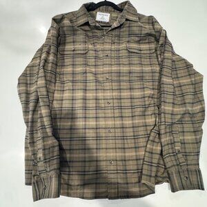 Black/Tan/Brown Poncho Outdoor Flannel